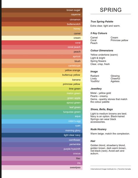 My color season True Spring Color Analysis, True Spring Outfits, Clear Spring Color Palette, Clear Spring Palette, Hoc Summer, True Spring Palette, Warm Spring Palette, Warm Spring Color Palette, True Spring Color Palette