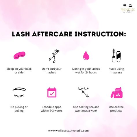 Lash Extensions Rules, Eyelash Aftercare Instructions, Lash Extension Aftercare Instructions, After Care Eyelash Extensions, Aftercare Lash Extensions, Lash Aftercare Instructions, Lash Extension Care, Eyelash Extension Aftercare, Eyelash Aftercare