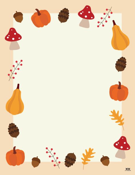 Choose from 41 unique and FREE Thanksgiving borders and frames for every paper use imaginable during the month of November. Print from home! Thanksgiving Border, Teacher Background, Marcos Halloween, Autumn Frame, Fall Borders, Harvest Day, Fall Frames, Month Of November, Thanksgiving Art