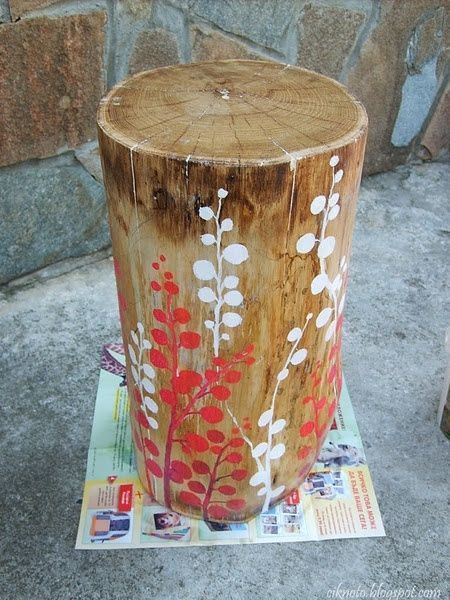 Stump Art, Stump Stool, Tree Stump Table, Hantverk Diy, Stump Table, Wood Stumps, Tree Stumps, Diy Fire Pit, Table Diy