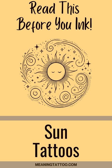 Sun Tattoo Meaning: Essential Insights Check more at https://ideatatto.com/meaning/sun-tattoo-meaning-essential-insights/ Sun Tattoo Meaning Symbols, Sun Moon Rainbow Tattoo, Energy Tattoo Spirituality, Powerful Symbols Spiritual, Sun Symbol Tattoo, Spiritual Symbols And Meanings, Self Growth Tattoo, Seasons Tattoo, Tiny Sun Tattoo