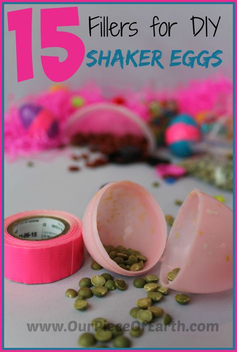 What to put in shaker eggs Wedding Rice, Egg Shakers, Making Easter Eggs, Egg Fillers, Elementary Music Lessons, Sensory Activities Toddlers, Broken Crayons, Preschool Music, Toddler Sensory