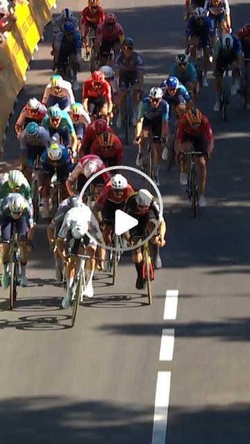 Velon CC | Just millimetres between them 🤯  Dylan Groenewegen narrowly beat Jasper Philipsen to victory on Stage 6 of the Tour de France in a tight... | Instagram Jasper Philipsen, Giant Bikes, Pro Cycling, July 4, On Stage, Victorious, Link In Bio, Cycling, Highlights