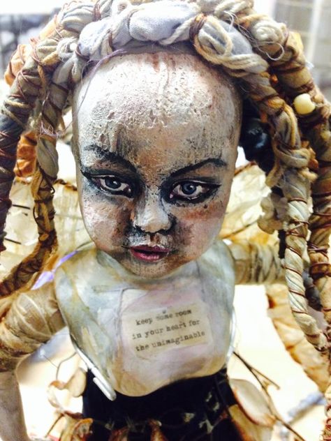 Clarissa Callesen  http://clarissacallesen.blogspot.com/ Dolly Parton Cast Iron, Porceline Doll Cracked, Haunted Porcelain Dolls, Porcelain Doll Head Altered Art, Antique Porcelain Dolls Creepy, Greek Statue, Statue, Art