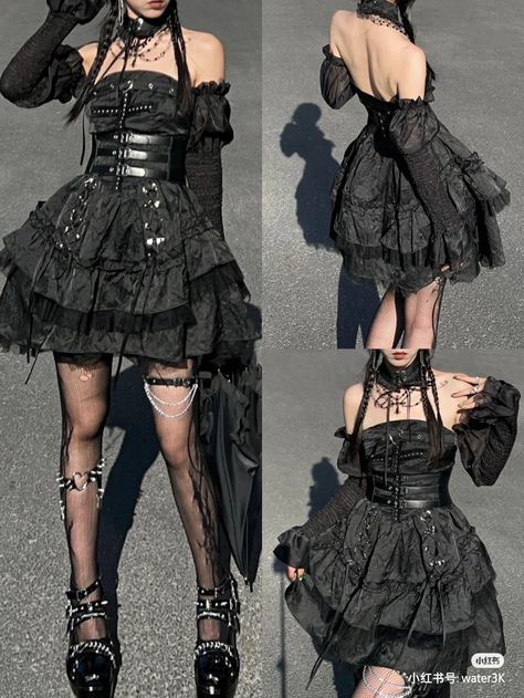 Venus Core, Hotel Wardrobe, Goth Subcultures, Adoptable Outfit, Fashion Subcultures, Girlfriend Clothes, Moon At Night, Vampire Vibes, Unusual Dresses