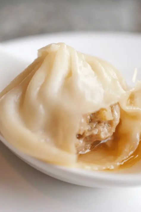 Juicy Homemade Xiaolongbao Magic Chinese Soup Dumplings Recipe, Pork Soup Dumplings Recipe, Xiaolongbao Recipe, Chinese Soup Dumplings, Pork Soup Dumplings, Pork Mince Recipes, Popular Chinese Dishes, Black Vinegar, Ground Pork Recipes