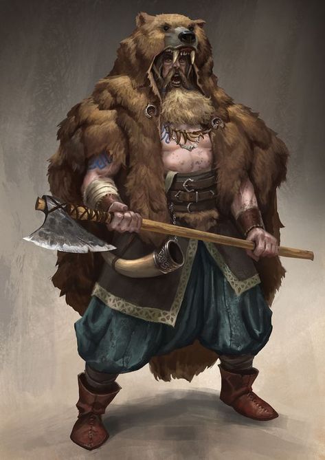 Berserker is the subclass of barbarian introduced in Heroes of the Feywild. Berserkers have a dual primal and martial power source, and are both strikers and defenders. Viking Berserker, Arte Viking, Art Viking, Viking Character, Heroic Fantasy, Computer Game, Viking Art, Dungeons And Dragons Characters, Fantasy Armor