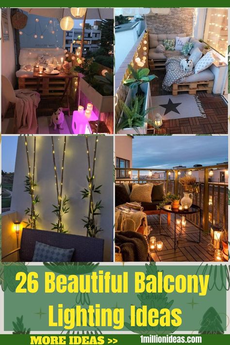 Your balcony is a wonderful space for connecting with nature. There is nothing better than beating the feeling of enjoying a hot… Fairy Lights On Balcony, Balcony With Fairy Lights, Apartment Balcony Lights, Balcony Lighting Ideas, Balcony Lights, Dried Tree Branches, Lights Balcony, Beautiful Balcony, Waterfall Lights