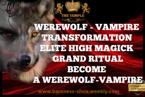 How To Become A Vampire, Werewolf Spell, High Magick, Vampire Spells, Real Life Vampires, Alfa Male, Dark Ritual, Werewolf Vampire, Female Werewolves