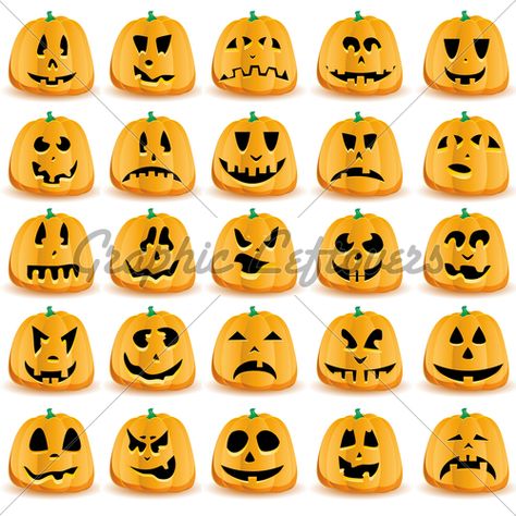 Halloween Pumpkins With Mouths, Eyes And Noses ... Mouth Ideas, Pumpkin Mouth, Pumpkin Eyes, Painting Faces, Pumpkin Decorating Contest, Creepy Pumpkin, Easy Pumpkin Carving, Jack O Lantern Faces, Halloween Rocks