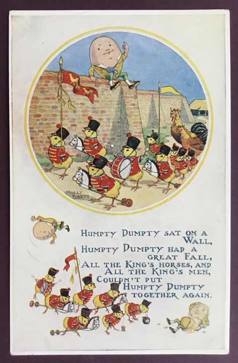 Humpty Dumpty Nursery Rhyme, Nursery Rhymes Poems, Old Nursery Rhymes, King Horse, Nursery Rhymes Songs, Rhymes Songs, Kings Man, American Children, Fairytale Illustration