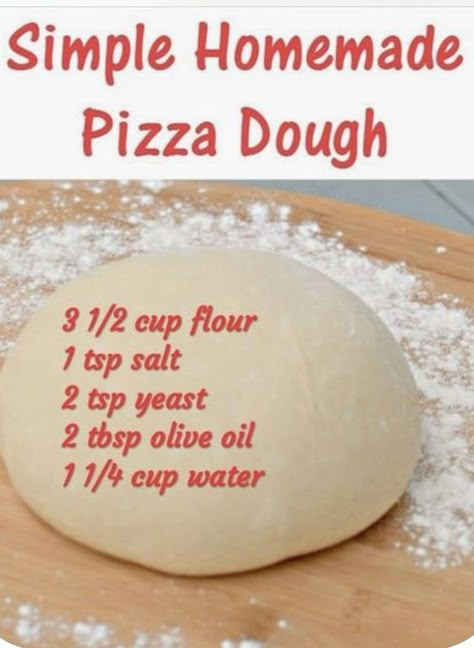 Things To Make With Pizza Dough, Easy Bread Recipes For Beginners, Easy Homemade Pizza Recipe, Easy Homemade Pizza Dough Recipe, Easy Homemade Pizza Dough, Homemade Pizza Dough Recipe, Best Pizza Dough Recipe, Baked Pizza, Recipe For Beginners