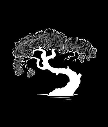 Bonsai Art Drawing, Japanese Tree Illustration, Tree Graphic Illustration, Bonsai Doodle, Bonsai Tree Drawing, Japanese Tree Silhouette, Japanese Bonsai Tree Drawing, Bonsai Tree Illustration, Bonsai Illustration