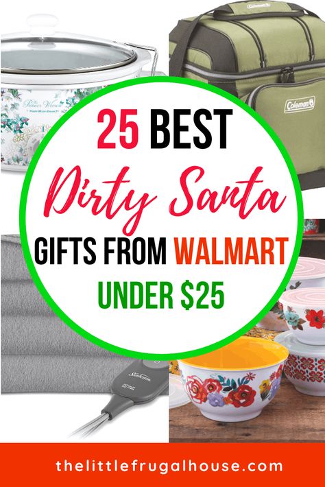 These 25 Dirty Santa gifts are all from Walmart and under $25, some under $15. Check out these ideas for women, for men, family, and gender neutral. Dirt Santa Gifts Ideas, Dirty Bingo Gift Ideas, Best Dirty Santa Gift Ideas, Dirty Santa Gifts $25, Funny Dirty Santa Gifts, Best Dirty Santa Gifts, Dirty Santa Gift Ideas Funny, Dirty Santa Gift Ideas, Dirty Santa Gifts