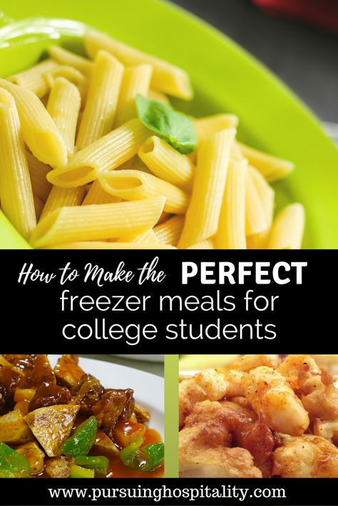 How to make the perfect Freezer meals for college students. #collegefreezermeals #freezermeals #hospitality #pursuinghospitality  #giftguides #christmasgiftguide #giftguide Make Ahead Meals For College Students, Freezer Meals College Students, Make Ahead Freezer Meals For College Students, College Freezer Meals, Freezer Meals For One Person, Frozen Meals For College Students, Premade Freezer Meals, Individual Freezer Meals, Easy Frozen Meals