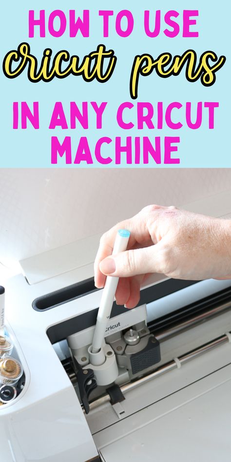 Cricut Pen Projects, Cricut Pens Hack, Pen Tutorial, Cricut Pens, Cricut Accessories, Circuit Machine, Pen Projects, Cricut Projects Easy, Logo Pen