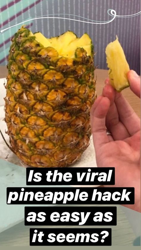 The viral pineapple hack wasn't as easy as it seemed, but it still works in practice How To Cut A Pineapple Easy, How To Cut Pineapple, How To Cut A Pineapple, Pineapple Hack, Fruit Cleaning, Cut Pineapple, Coffee With Alcohol, Pineapple Recipes, Best Fat Burning Foods