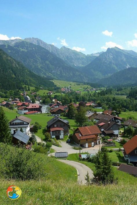 Hinterstein village, Germany #socialtravellers #Germany Kitzingen Germany, Austrian Village, Germany Landscape, Freiburg Germany, Countryside Village, Germany Trip, German Houses, European Village, German Village