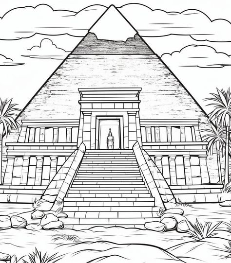 🎨 Welcome to our Enchanting Egyptian Coloring Pages Collection! 🌟 Indulge your creative spirit and embark on a journey through ancient Egypt with our meticulously crafted set of 67 captivating coloring pages. Immerse yourself in the rich history and mystique of this fascinating civilization as you bring these intricate designs to life with your own unique palette. 🏛️ What Sets Our Collection Apart? 🎉 🔷 Diverse Designs: From majestic pyramids standing tall against the desert backdrop to ornate hieroglyphics that tell stories of the past, our collection features a wide array of Egypt-themed illustrations. 🔶 High Quality: Each coloring page has been designed with precision and attention to detail, ensuring an exceptional coloring experience and stunning end results. 🔷 Instant Gratifica Egyptian Illustration, Egypt Coloring Pages, Pharoah Egyptian, Egypt Line Art, Pharaoh Drawing Ancient Egypt, Ancient Egypt Easy Drawings, Egyptian Sarcophagus Drawing, Ancient Egypt Coloring Pages, Egyptian Drawings