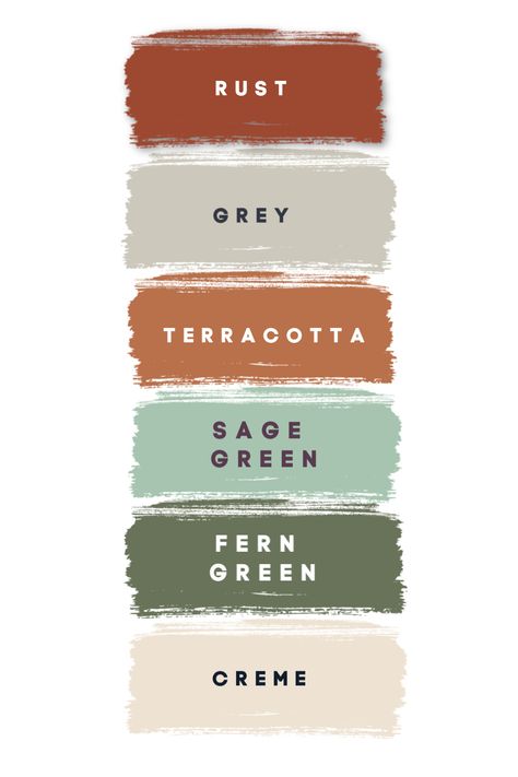 these are my wedding colors, I made this pallette myself. bridesmaids are wearing sage green. groom is wearing rust. groomsmen are wearing light grey. Vstupná Hala, Design Ložnic, Fern Green, Color Palette Design, Color Inspo, Paint Colors For Home, Wedding Color Schemes, Colour Schemes, Color Pallets