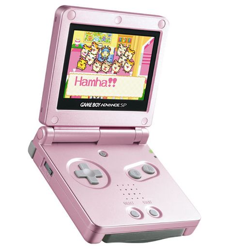 Pink Gameboy Advance SP i have one from when i was little Carrd Icons, Gaming Aesthetic, Ios Theme, Card Png, Desain Buklet, Retro Gadgets, 4 Tattoo, 2000s Aesthetic, Gameboy Advance