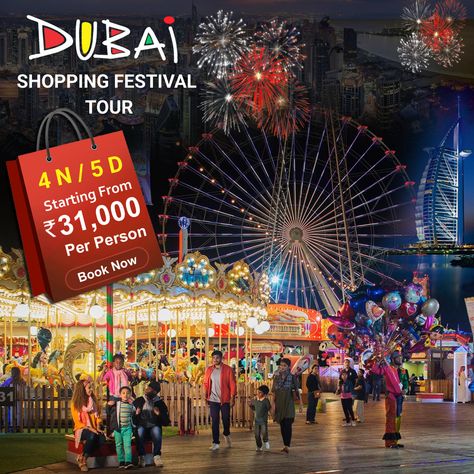 Dubai Shopping Festival Tour Dubai Shopping Festival, Miracle Garden, Dubai Tour, Dubai Desert, Dubai Shopping, Global Village, Burj Al Arab, Dubai Hotel, Dinner Cruise