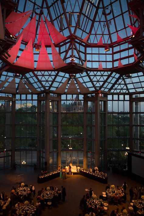 Ottawa's National Art Gallery of Canada makes an amazing and dramatic setting for this wedding reception.  Photos:  James Paul Correia Photography National Art Gallery, Beautiful Beach Wedding, National Art, Art Video, Office Setup, Blue Bridesmaids, Ideal Wedding, Perfect Wedding Dress, Wedding Pics