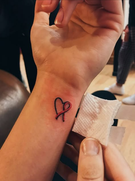 Crohn's Tattoo Ideas, Brca1 Tattoo, Chd Awareness Tattoo, Chd Tattoo Ideas, Tattoo Breastcancer, Chd Tattoo, Epileptic Tattoo Ideas, Multiple Sclerosis Tattoo, Bc Tattoo