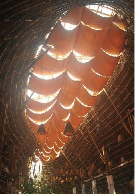 Kaira Looro, Bamboo Structure, Bamboo Architecture, Vietnamese Restaurant, Sacred Architecture, Renzo Piano, Vernacular Architecture, Cultural Architecture, Architecture Design Concept