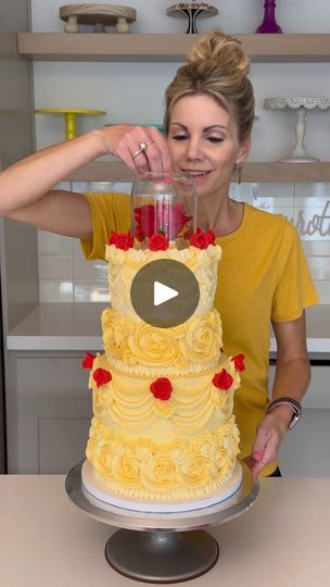 379K views · 5.7K reactions | Belle Beauty and the Beast | Belle Beauty and the Beast | By Neurotic Mom | Facebook Bell Beauty And The Beast, Once Upon A Time Cake Ideas, Beauty And The Beast Cake Ideas, Beauty And The Beast Cake, Belle Cake Ideas, Princess Belle Cake, Belle Birthday Cake, Belle Cake, Belle Birthday