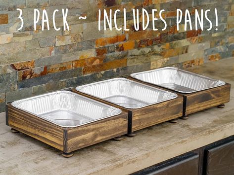 Amazon.com: 3 Pack of Disposable Foil Pan Holders, Party Set, Aluminum Disposable Tray Holders, Buffet Servers, Farmhouse Wedding Decor, Event Catering : Handmade Products Salad Appetizer Cups, Farmhouse Wedding Decor, Buffet Servers, Decor Event, Lansing Mi, Keep Food Warm, Chafing Dishes, Farmhouse Wedding, Appetizer Salads