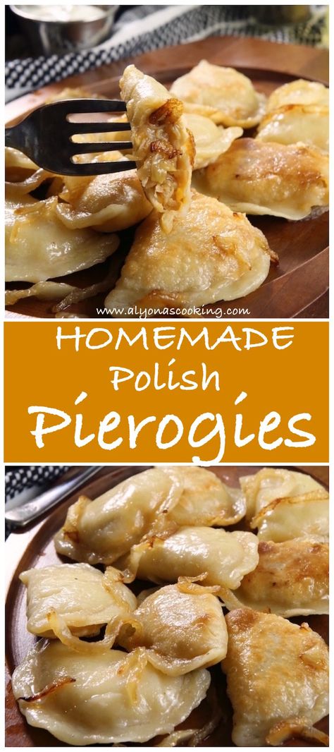 Homemade Polish Pierogies Recipe (Freezer Friendly) | Alyona’s Cooking Pierogies Homemade, Cheese Pierogi Recipe, Pierogies Recipe, Pierogi Recipes, Polish Pierogi, Perogies Recipe, Poland Culture, Heritage Recipes, Pierogi Recipe