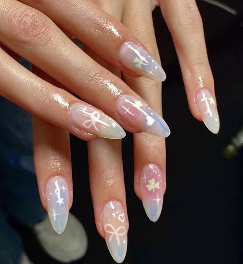 ~ nail inspo Short Nail Art Ideas, Short Nail Art, Belle Nails, Easy Nail Designs, Asian Nails, Simple Gel Nails, Grunge Nails, Classy Acrylic Nails, Pretty Gel Nails