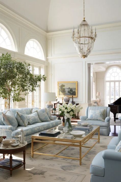 50+ Old Money Living Room Decor Ideas Old Money Living Room, Ralph Lauren Home Living Room, Boho Living Room Inspiration, Blue And White Living Room, Living Room Decor Ideas, Room Decor Ideas, Boho Living, Boho Living Room, New Living Room