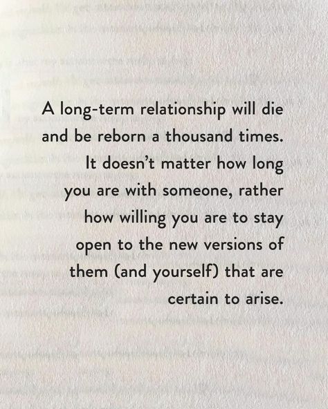 ‘Things No One Taught Us About Love’ is out now 🌟⁣⁣⁣⁣⁣ ⁣ One of the best aspects of a mindful, healthy, and loving relationship is the freedom to grow alongside each other – without interfering with your partner’s evolution and encouraging them to explore who they are. This isn’t to say that you may never grow apart. It simply means being open to change (the only constant throughout life). The alternative is two people who resist growth, just to suit the other. This isn’t sustainable, nor is ... Partner Quotes, Loving Relationship, Growing Apart, Open Relationship, Saying Sorry, People Change, Be With Someone, Life Partners, Grow Together