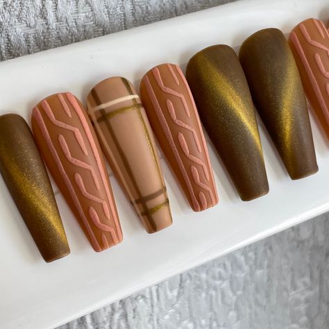 Cute Fall Nails, Coffin Shaped Nails, Fall Nail Ideas, Shaped Nails, Cute Nails For Fall, Seasonal Nails, Nail Envy, Trendy Nail, Trendy Nail Design