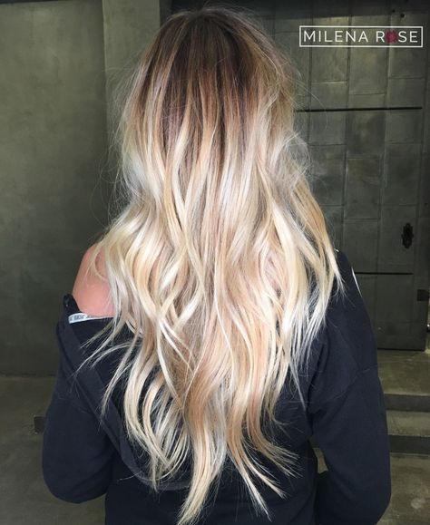 Layered and Tousled Blonde V-Cut Long V Haircut With Layers, V Haircut With Layers, Long V Haircut, V Haircut, Long Hair V Cut, Long Hairstyles With Layers, Edgy Long Hair, Hairstyles With Layers, V Shaped Haircut