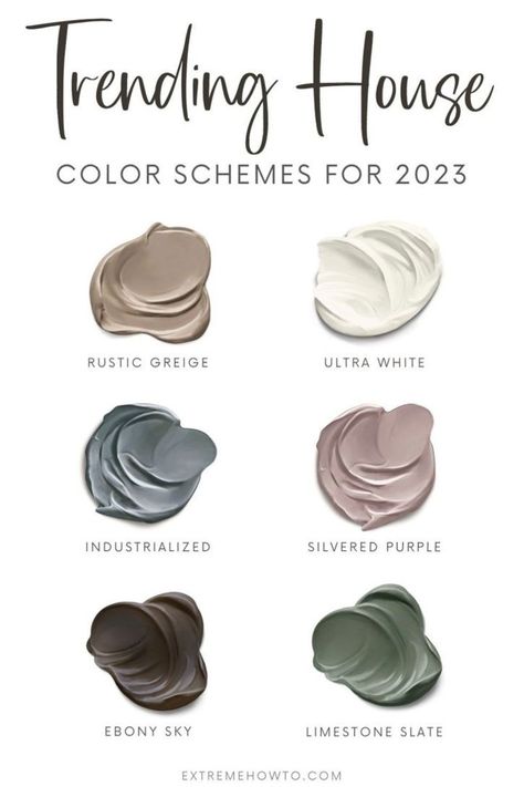 Rustic Wall Colors Paint, Colors That Go With Brown Leather Furniture, Limestone Slate Paint Color, Rustic Living Room Wall Colors, 2023 Living Room Paint Trends, Colorful Paint Palette, Rustic House Colors Interior Design, 2023 Trending Paint Colors, Perfect Greige Coordinating Colors