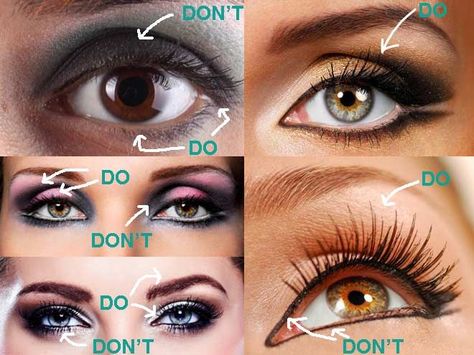 Deep set smokey eye makeup tutorial tips tricks great for deep set eyes Deep Set Eyes Makeup, Hooded Eye Makeup Tutorial, Eyeliner Designs, Deep Set Eyes, Best Wedding Makeup, Best Makeup Tips, Hooded Eye Makeup, Beautiful Eye Makeup, Do's And Don'ts