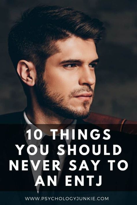 10 Things You Should Never Say To An ENTJ - Psychology Junkie The Commander Personality, Entj Boyfriend, Entj Men, Entj Facts, Commander Personality, Entj Mbti, Istj Personality, Enneagram 8, Enfj Personality