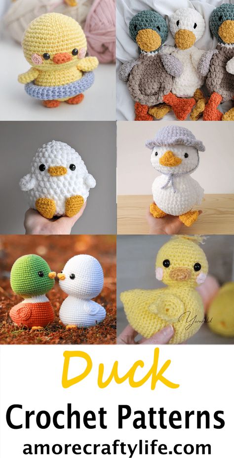 Crochet Duck With Frog Floatie, Crochet Flat Duck Pattern Free, Chunky Duck Crochet Pattern Free, Duckling Crochet Pattern Free, Crochet Ducky Pattern Free, Crochet Duck Plushie Free Pattern, Small Duck Crochet Pattern, Small Crochet Duck Pattern Free, Crochet Swinging Duck Free Pattern