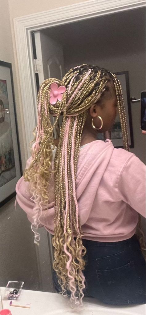 Chic Natural, Twisted Hair, Blonde Braids, Box Braids Hairstyles For Black Women, Cute Braided Hairstyles, Cute Box Braids Hairstyles, Quick Braided Hairstyles, Pelo Afro, Braided Hairstyles For Teens