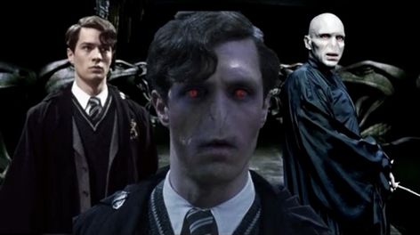 the transformation of Tom Riddle’s appearance through time Lord Voldemort Tom Riddle, Tom Marvolo Riddle, The Chamber Of Secrets, Chamber Of Secrets, Lord Voldemort, Tom Riddle, Riddles, Cool Art, Harry Potter