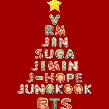 Bts Christmas Tree, Bts Members Names, Bts Christmas, Suga Jimin, Wallpaper Iphone Disney Princess, Bts Billboard, Xmas Wallpaper, Wallpaper Iphone Disney, Bts Drawings