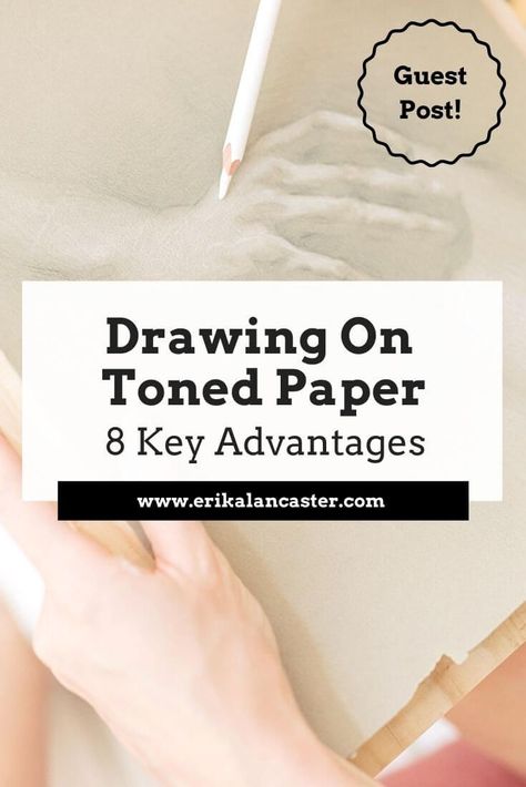 In this guest post, artist and author Emily Clare explains the advantages of drawing on toned paper. Toned Paper Art, Abstract Artwork Painting, Beginner Drawing Lessons, Beginner Drawing, Teacher Art, Watercolor And Acrylic, Art Hacks, Sketching Tips, Forehead Wrinkles