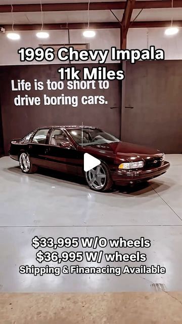 Edward Brewer on Instagram: "1996 Chevy Impala $36,995 w/wheels & 33,995 w/o wheels  ✅Financing Available $460 monthly w/10% down WAC  ✅Worldwide Shipping  ✅Pictures & Videos on www.rollingmuseums.com  Services Provided  Classic Car Sales, Buying, Consignment, Repair   Rolling Museums  Huntsville AL 35806  256-801-4409 ( Land line) 256-621-7922 ( Shop cell) FaceTime available   Hours Monday - Friday 9-5 and Saturday by appointment only   ⁣ .⁣ .⁣ .⁣ .⁣ .⁣ #1996impala #chevyimpala #impala #impalaconvertible #impalass #impalass1996 #losangeles #lowridercars #lowriderculture #lowriderlife #lowriderlifestyle #lowridermagazine #lowriderphotography #lowriders #lowriderworld #lowriding #manicure #oldcars #oldies #safari #ss #streetrod #tameimpala #taxidermy #texastanktv📺 #unhas #unhasdecoradas #u 1996 Impala Ss, Chevy Impala Ss, Low Riding, By Appointment Only, Impala Ss, Lowrider Cars, Tame Impala, Car Sales, Chevy Impala