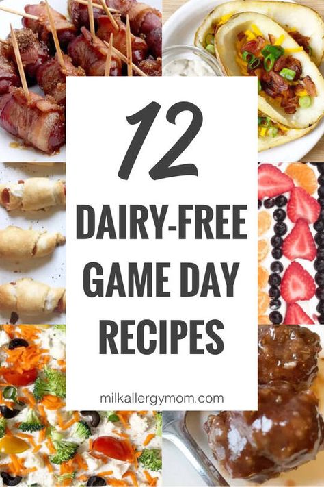 12 Easy Super Bowl Appetizers Dairy-Free | Milk Allergy Mom Bacon Weenies, Appetizers For Super Bowl, Easy Super Bowl Appetizers, Football Snacks Appetizers, Healthy Football Snacks, Pizza Meatballs, Pizza Veggie, Football Party Snacks, Super Bowl Snack Recipes