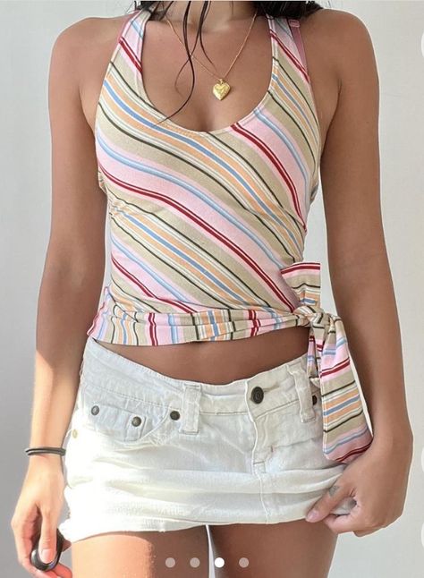 Striped halter top Striped Halter Top, Halter Top, Quick Saves