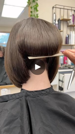 23K views · 6.4K reactions | Take inspiration from this bold, blunt bob. The subtle undercut adds a major fashion-forward edge—and we can’t get enough of those cool, flipped-in ends, either. . .. ... #hair #undercutgirls #hairstylist #barber #girlswithshavedheads #undercuthairstyle #이발 #barberette #undercut #haircutsforwomen #💇‍♀️ #💈 #barbershopgirls #hairsalon #shavednape #barbershop #hairclippers #haircutsforwomen #hairgoals #bobhaircut #rapadas #散髪 #drastichaircut #hairtransformation #bob #hairclippers #bobcut #buzzedgirl #feminism #haircut #hairclipper | 𝐻𝑎𝑖𝑟𝐶𝑢𝑡𝑖𝑒 | haircutie.official · Original audio Under Ear Bob Haircuts, Undercut Stacked Bob, Short Bob Back View Neckline, Subtle Undercut Women, Bob Haircuts Back View, Bobcut Hairstyles Short, Shaved Nape Bob, Bob Back View, Subtle Undercut