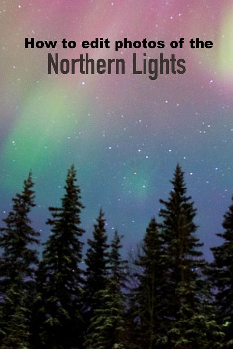 This guide will explain how to edit northern lights photos. This will require the use of Adobe Lightroom to process your images. Of course, these steps are suggestions and can be loosely applied to your tastes. Not everyone likes the same editing. I don’t really enjoy editing photos and try to keep my editing minimal. #northernlights #aurora #auroraborealis #photography #astrophotography #auroraphotography Light Captions, Aurora Photography, Northern Lights Photo, Northern Lights Photography, Editing Photos, Professional Lightroom Presets, Lightroom Tutorial, Travel Pics, Lightroom Editing